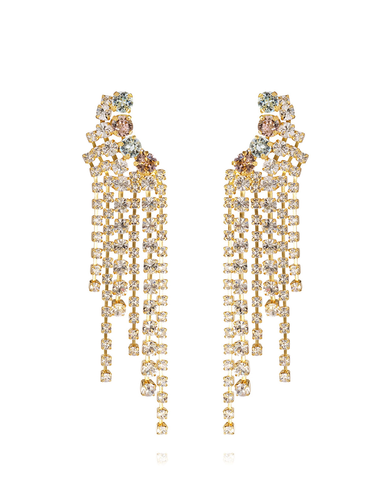 Phaleia Earrings Pastel Combo Gold