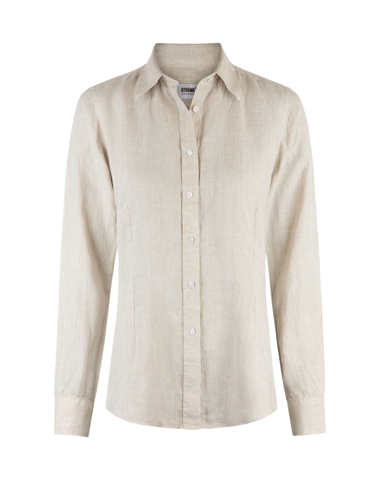 Linnen Shirt Long Sleeves Beige Linnen Shirt Long Sleeves Beige