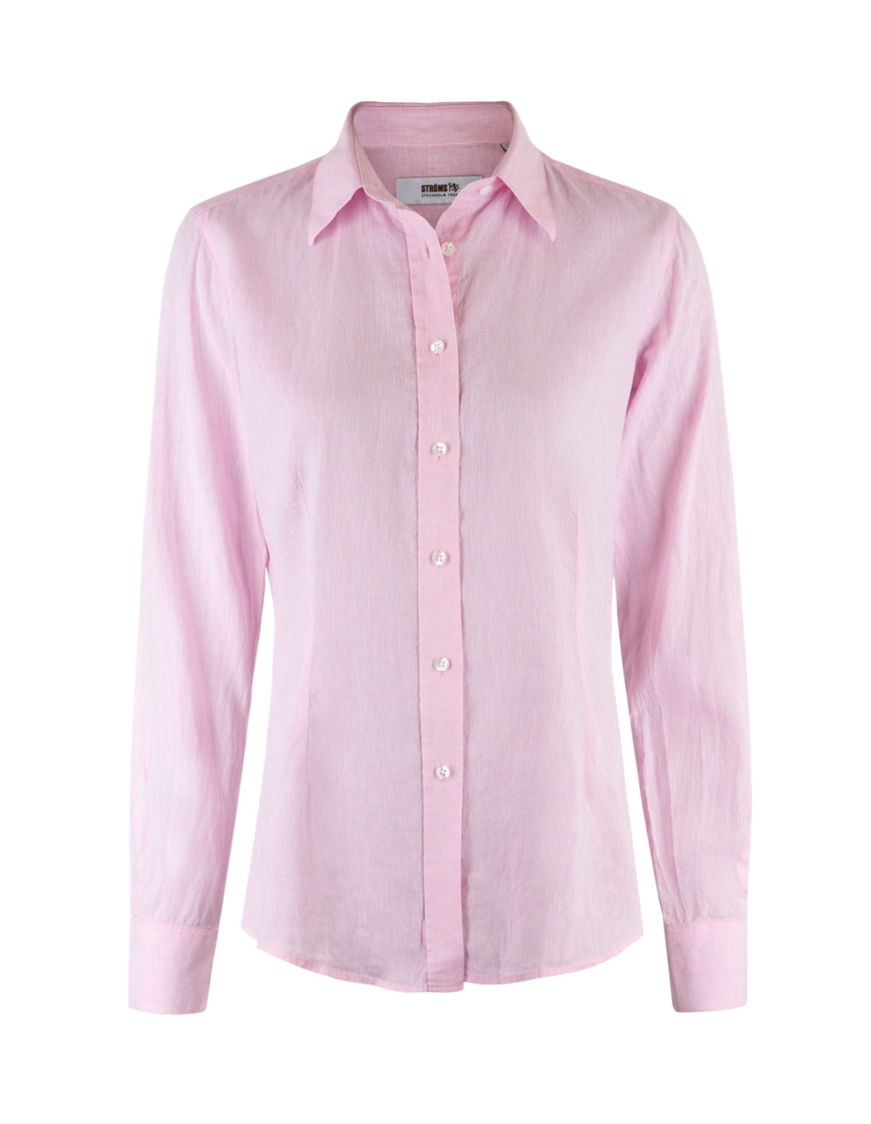Linnen Shirt Long Sleeves Lt Pink