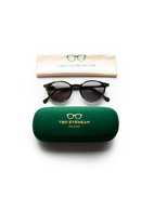Cran Eyewear Green Tortoise Gradient Grey