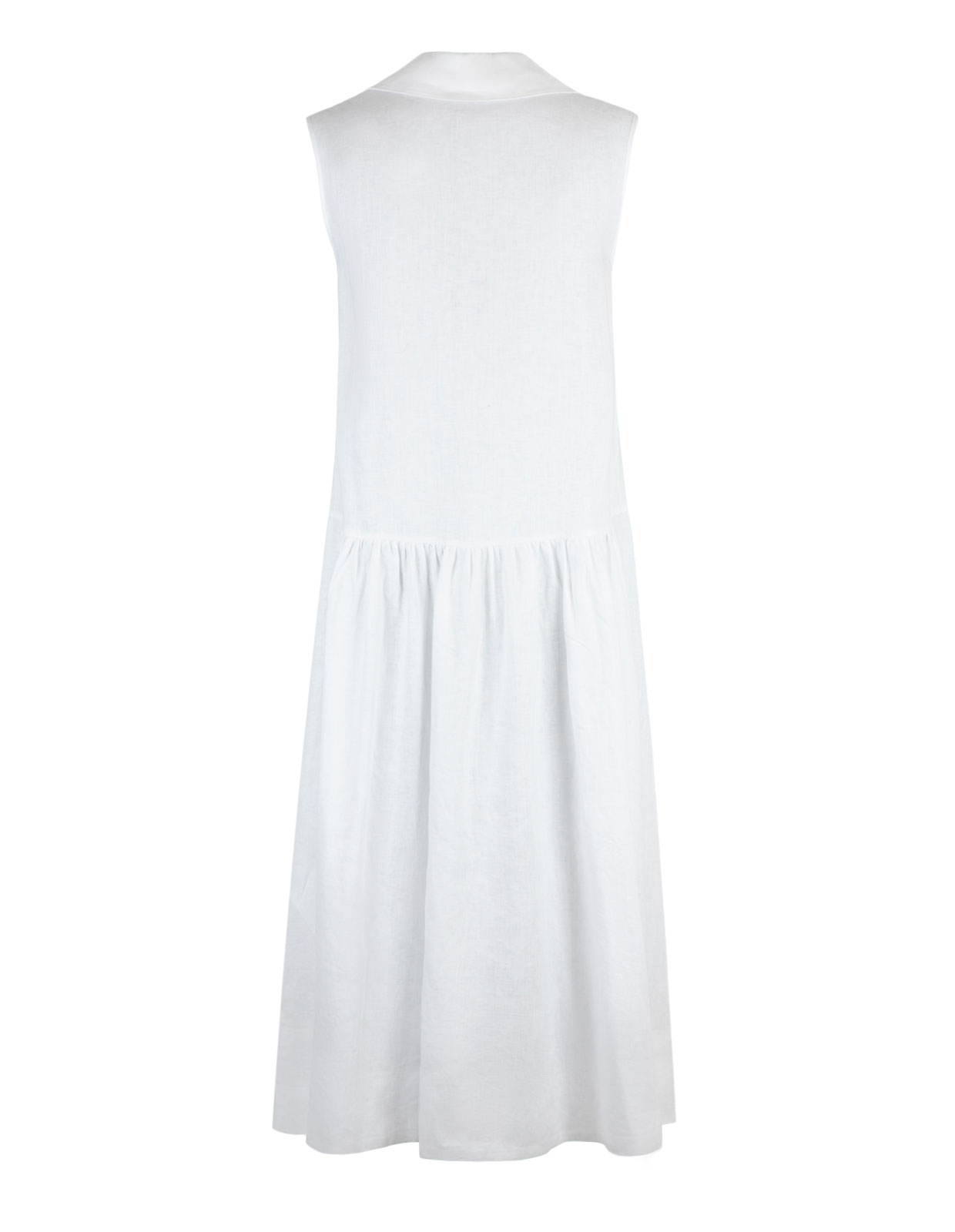 Getto Linen Dress White