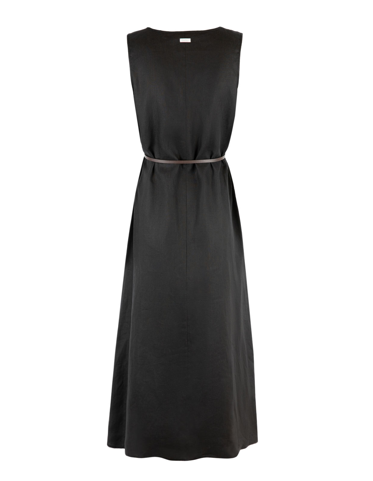 Francia Linen Dress Black