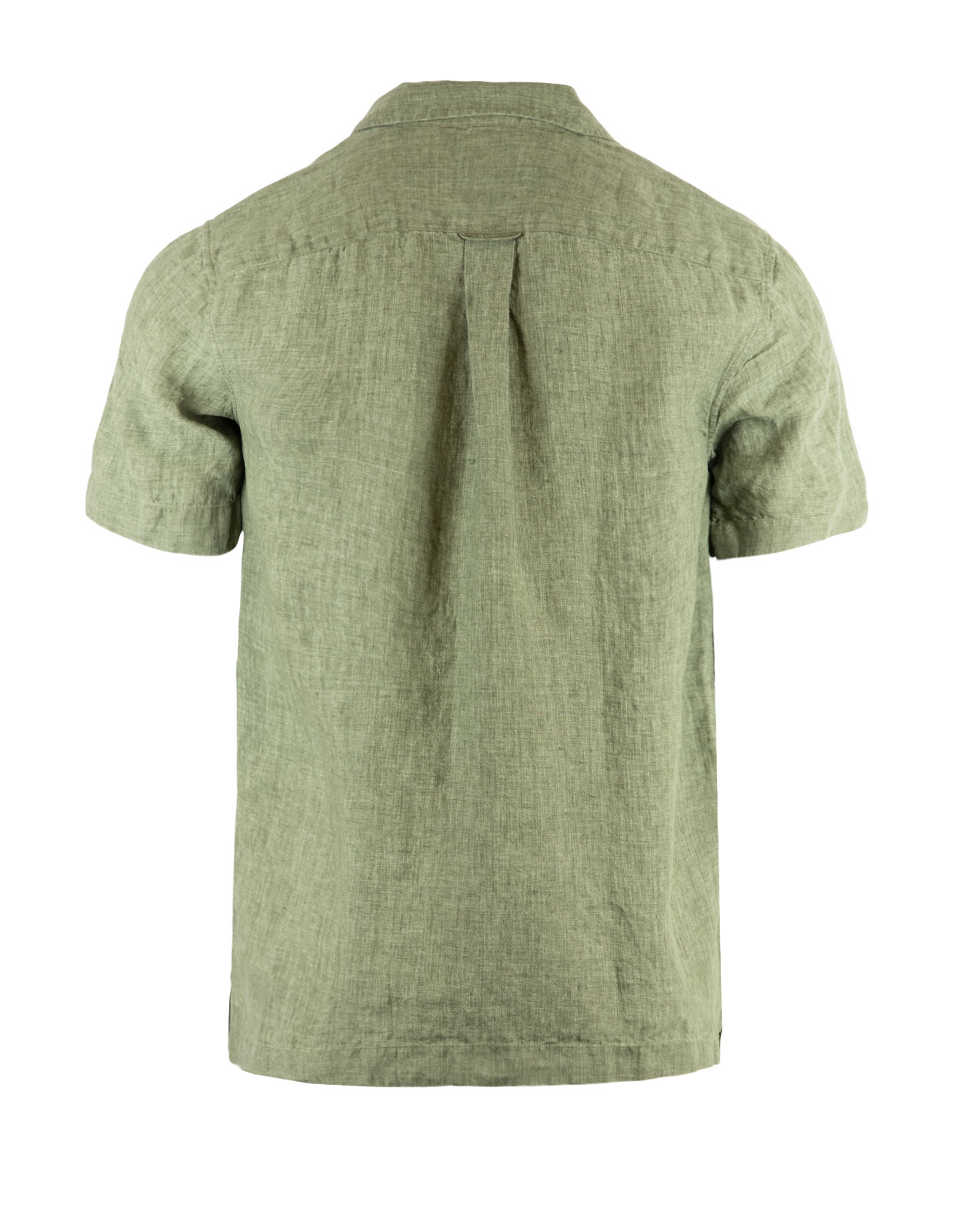 Linen Short Sleeve Shirt Green