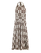 Meti Printed Dress Brown Stl 38