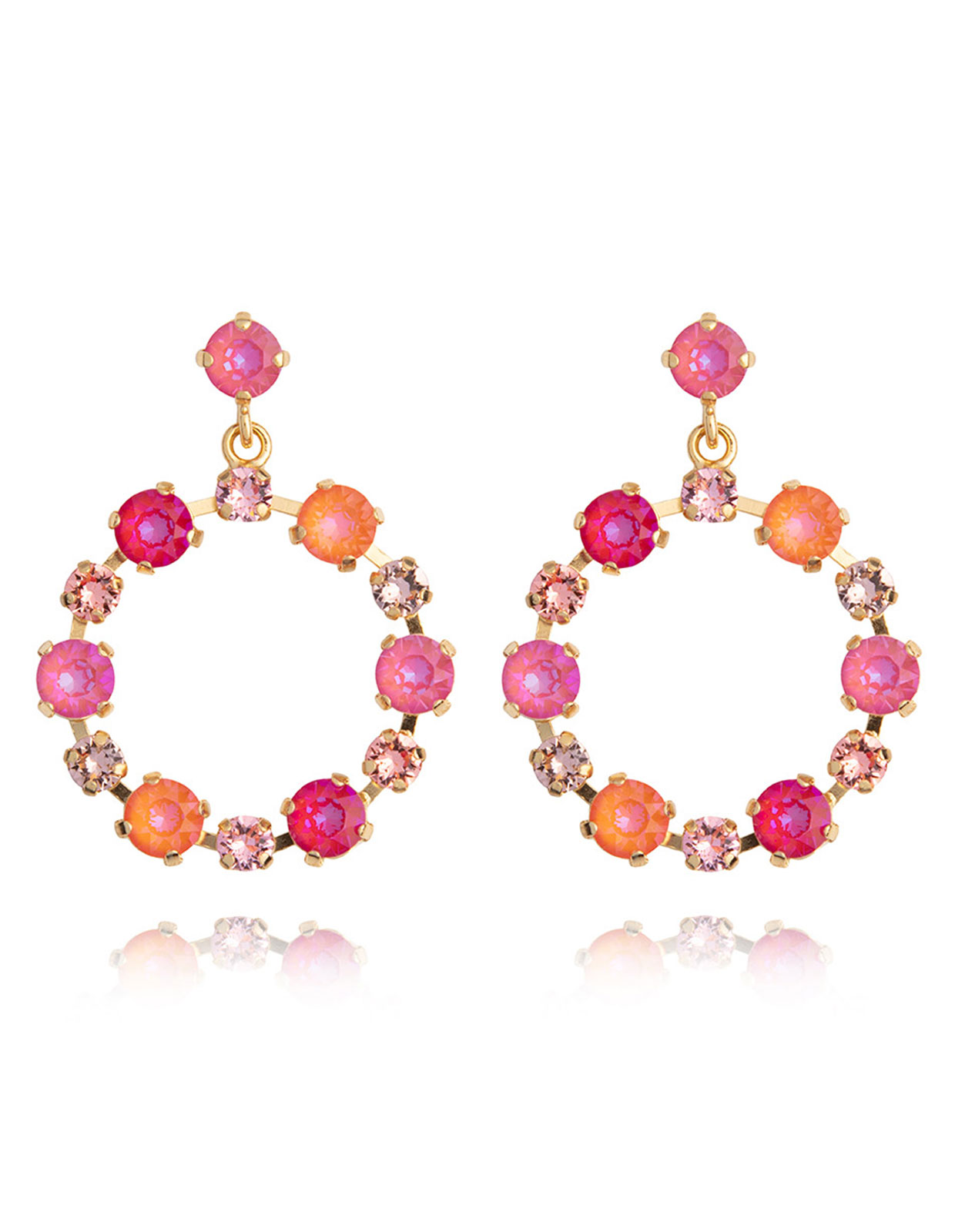Calanthe Earring Coral Combo