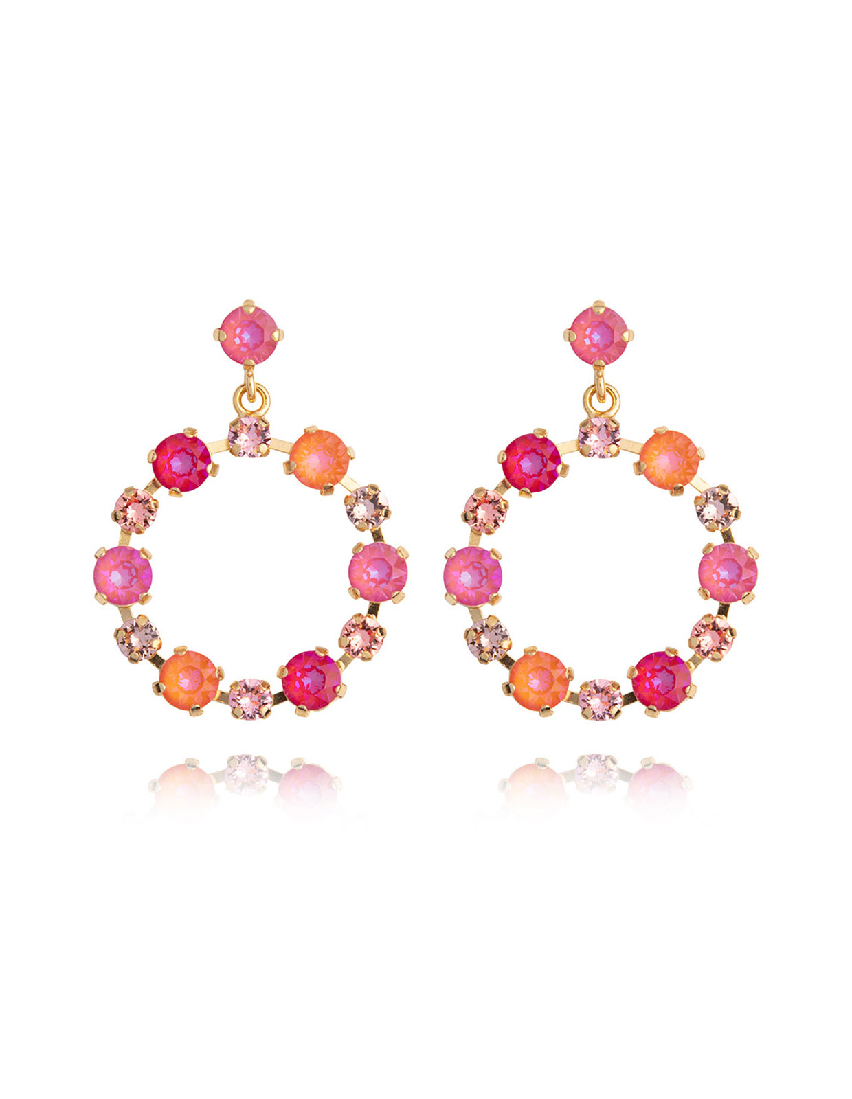 Calanthe Earring Coral Combo