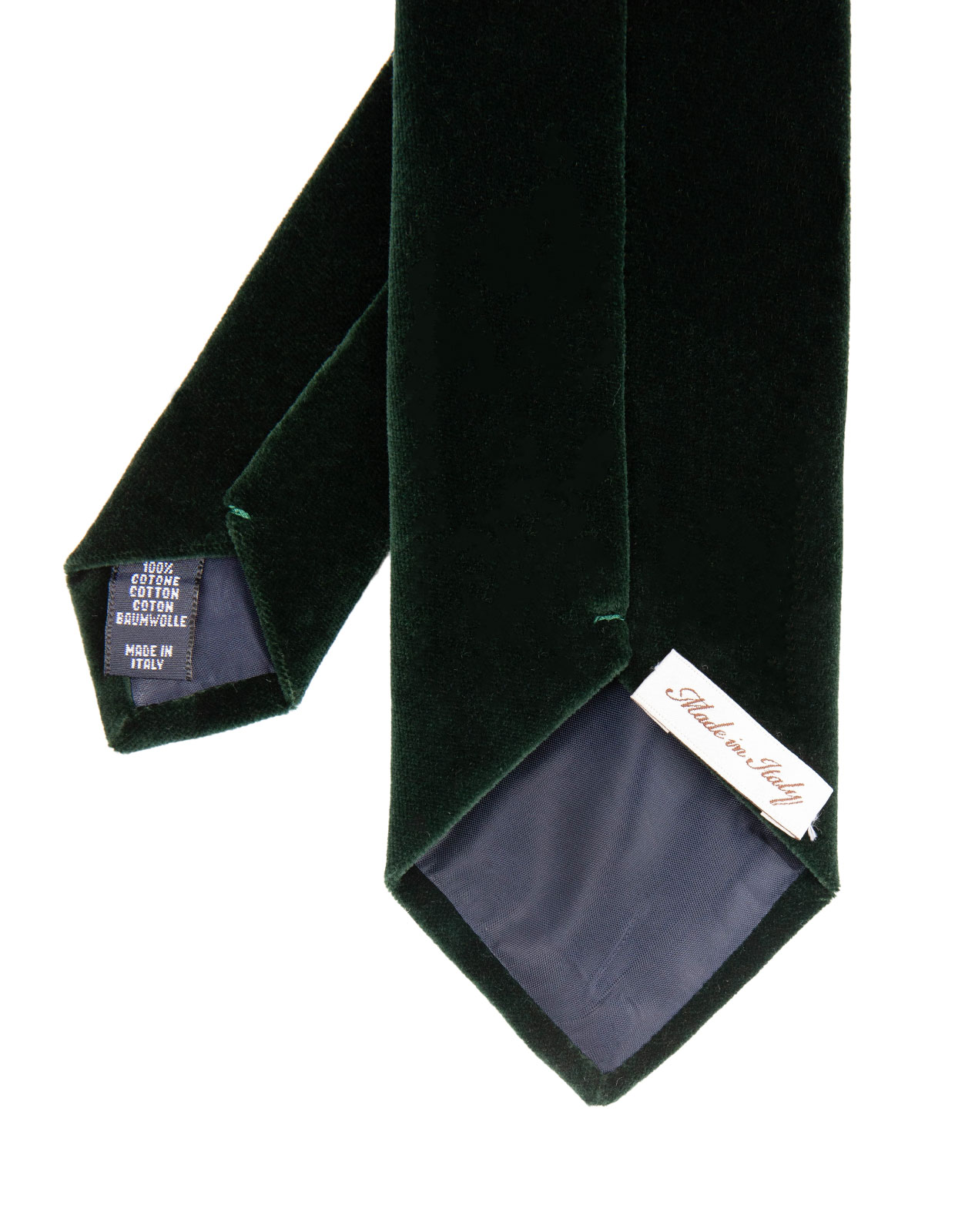 Velvet Tie Dark Green