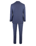 Leader Suit Wool Blue Check Stl 152