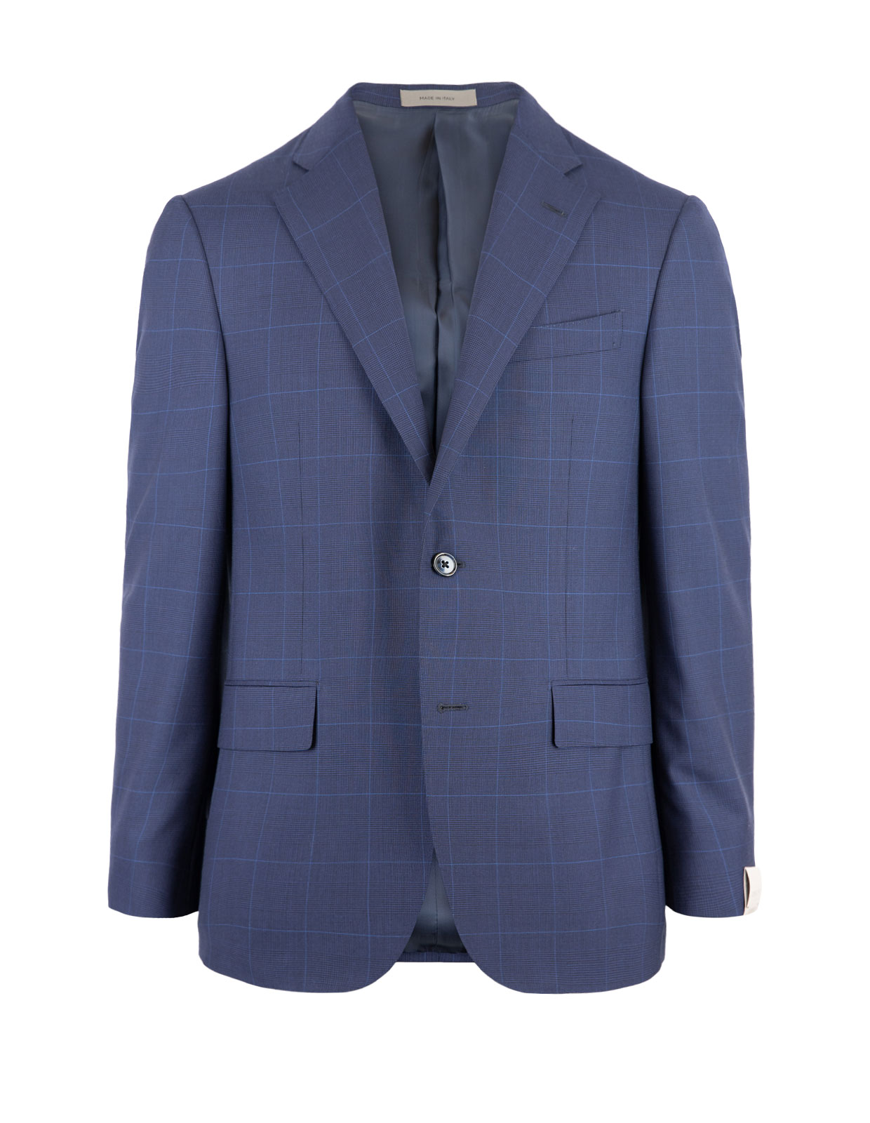 Leader Suit Wool Blue Check
