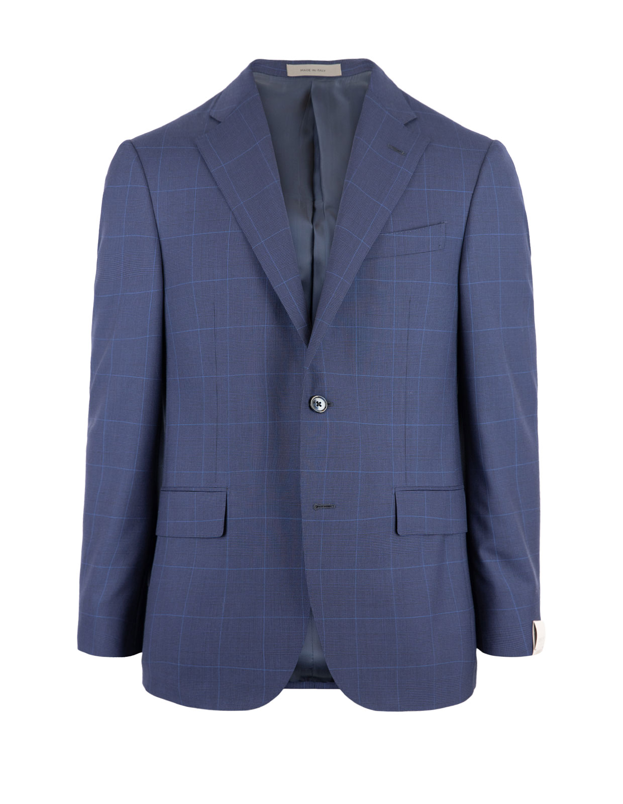 Leader Suit Wool Blue Check Stl 152