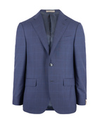 Leader Suit Wool Blue Check