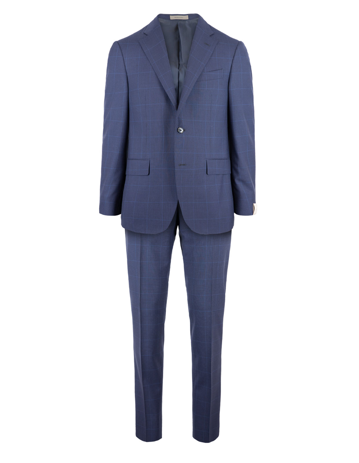 Leader Suit Wool Blue Check