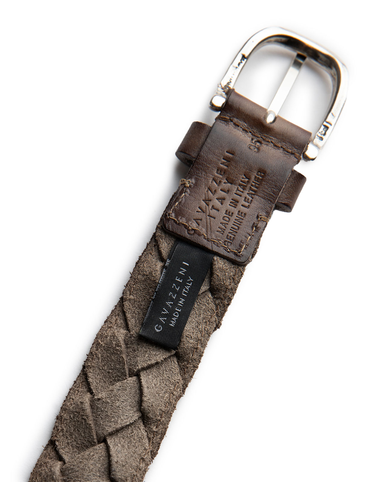 Agerato Leather Belt Fango Stl 115