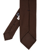 Grenadine Untipped Tie Brown