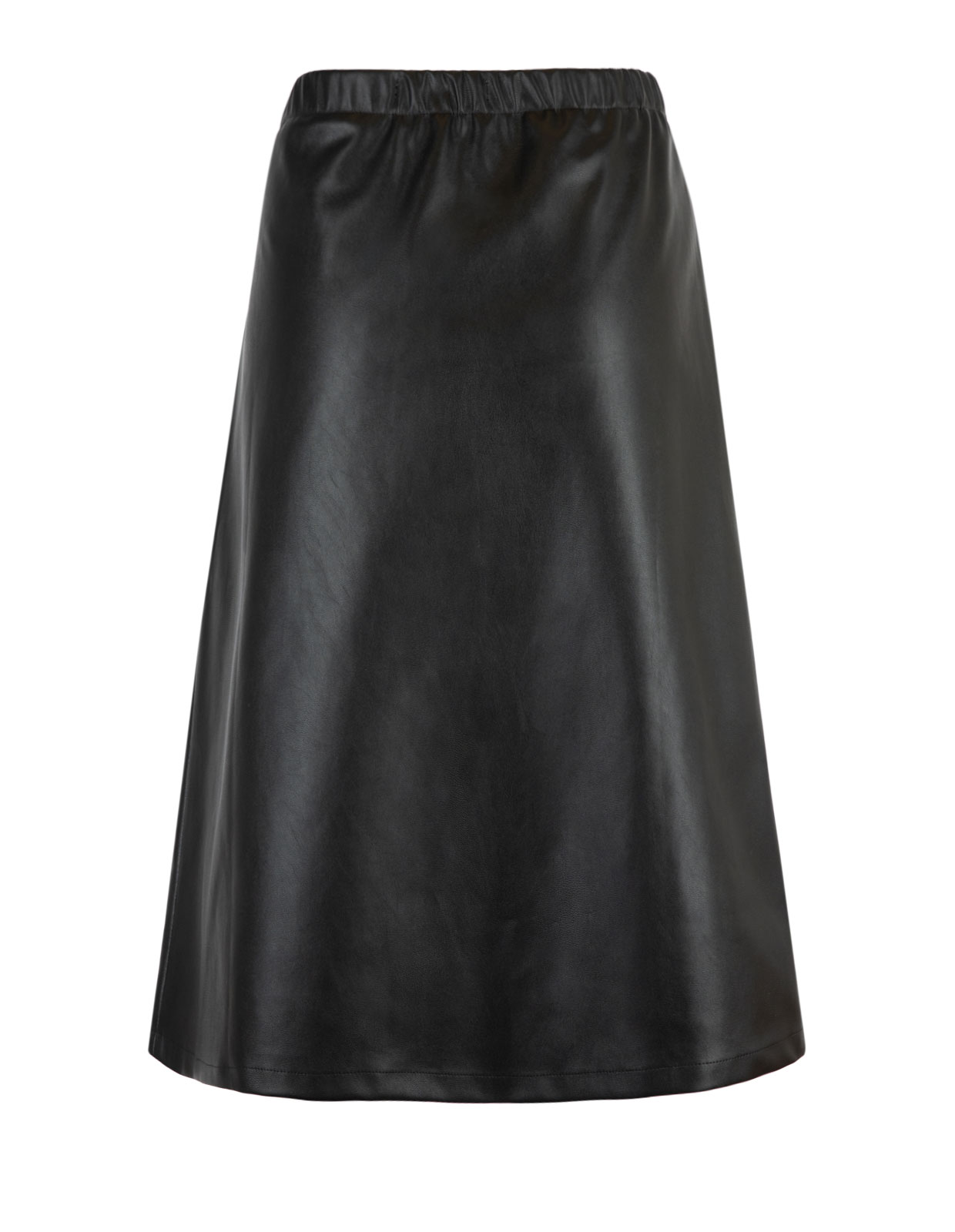 Daryl Vegan Leather Skirt Black