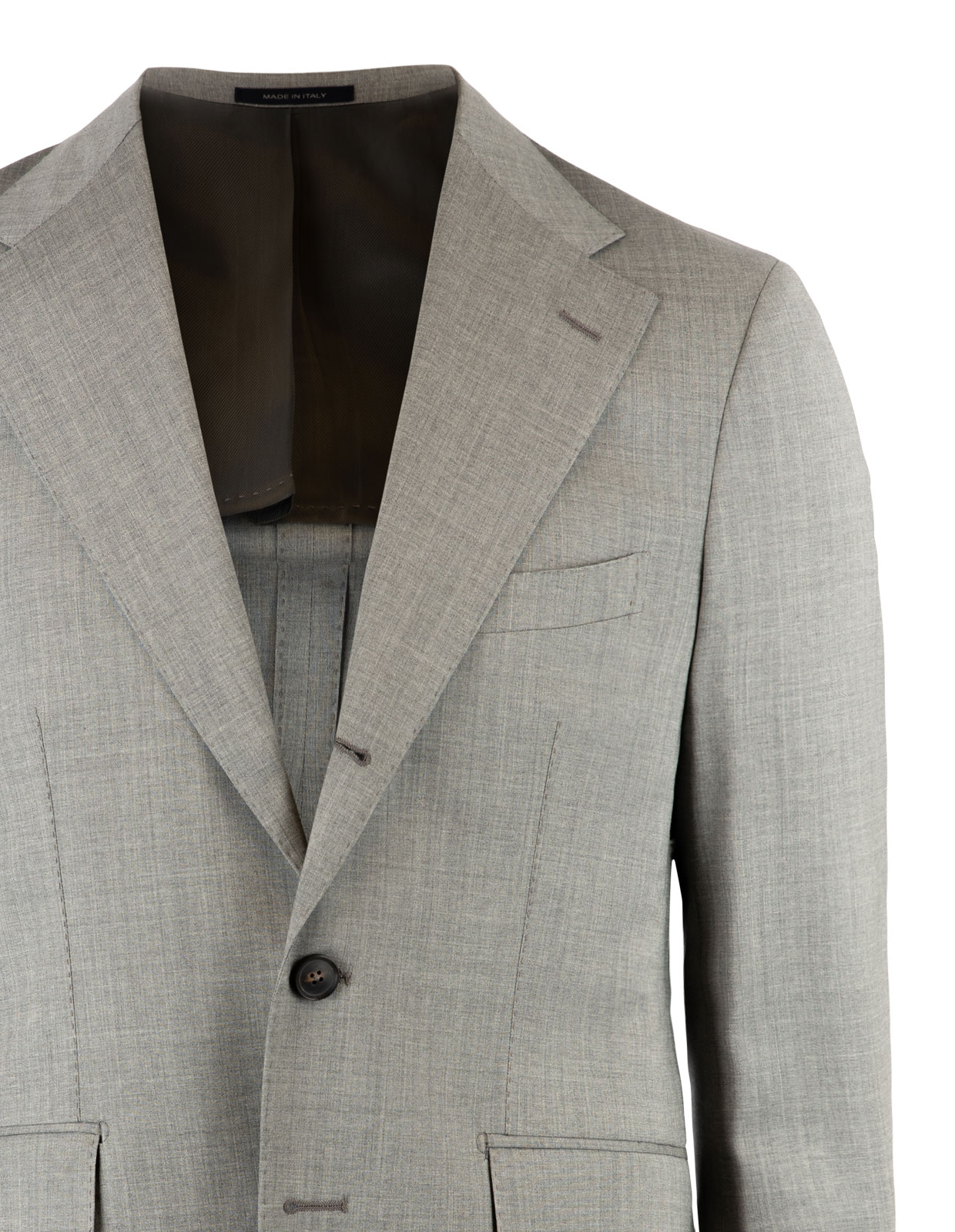 Napoli Suit Wool Light Grey