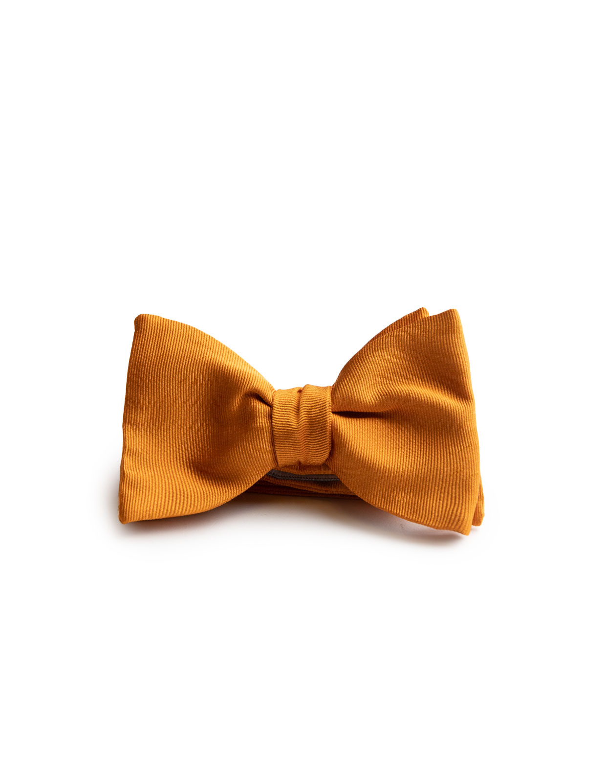 Bowtie Structured Silk Bright Orange