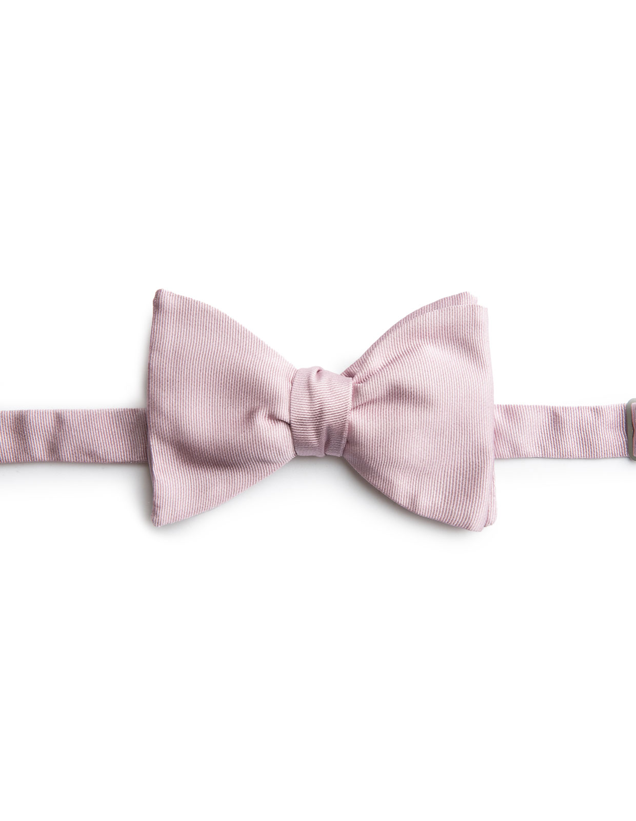 Bowtie Untied Structured Silk Dusty Pink