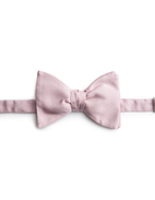 Bowtie Untied Structured Silk Dusty Pink