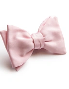 Bowtie Structured Silk Pink