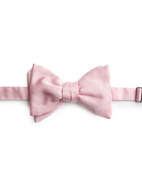 Bowtie Untied Structured Silk Pink