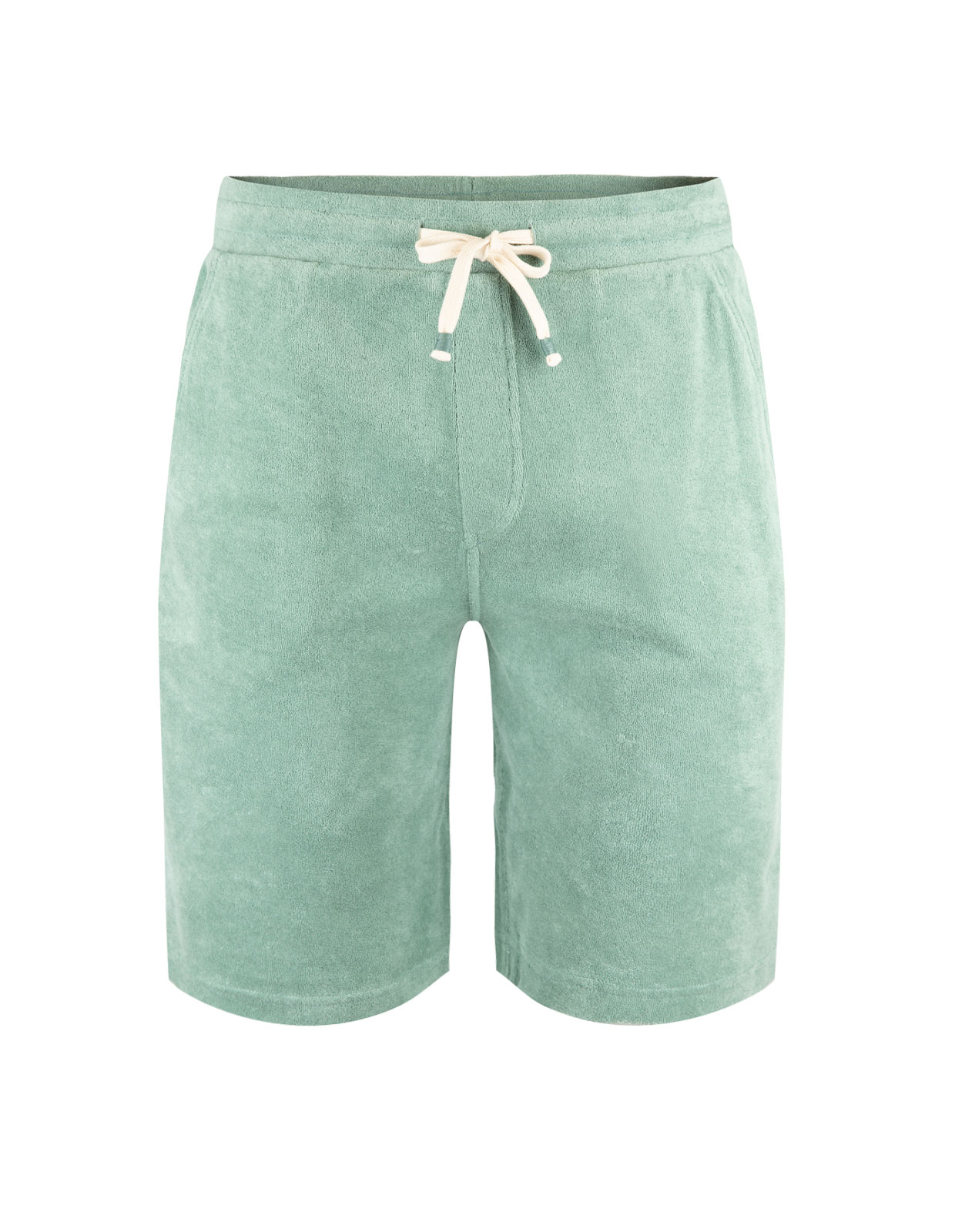 Terry Drawstring Shorts Aqua