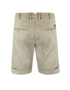 Milano Pleat Shorts Linen Cotton Stretch Military Stl 54