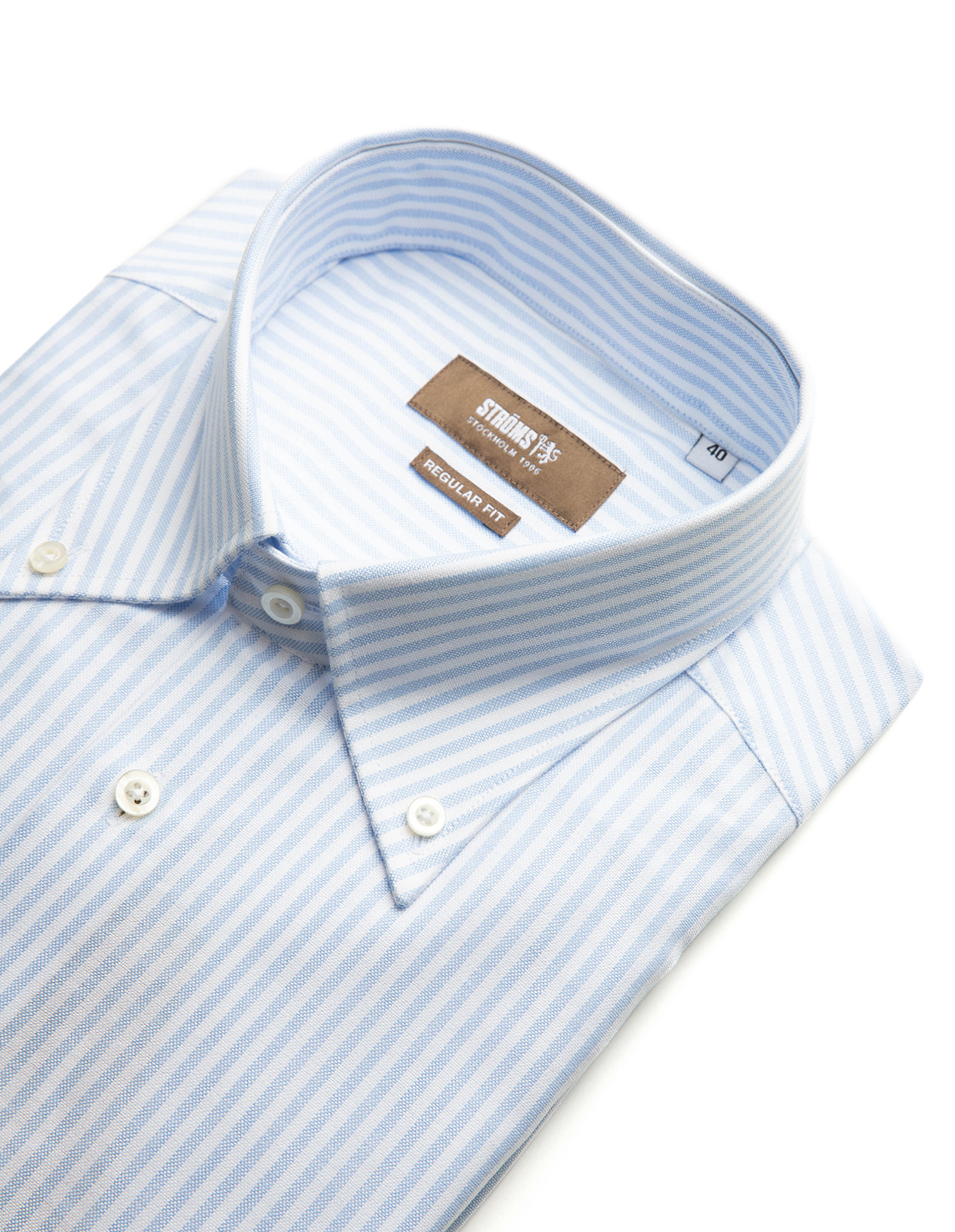 Regular Fit Button Down Oxford Shirt Blå/Vit Regular Fit Button Down Oxford Shirt Blå/Vit