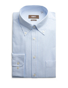 Regular Fit Button Down Oxford Shirt Blå/Vit Stl 45
