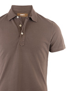Polo Piké Bomull Brown
