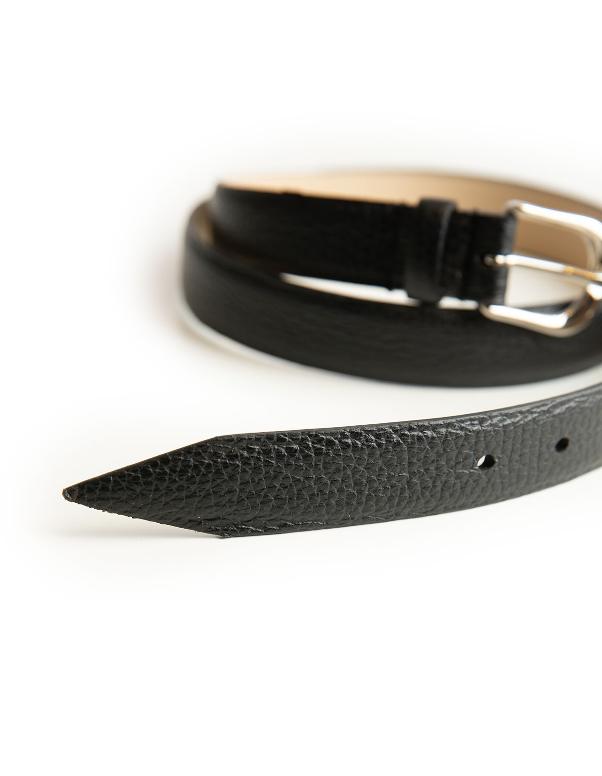 Milo Skärp Läder Svart