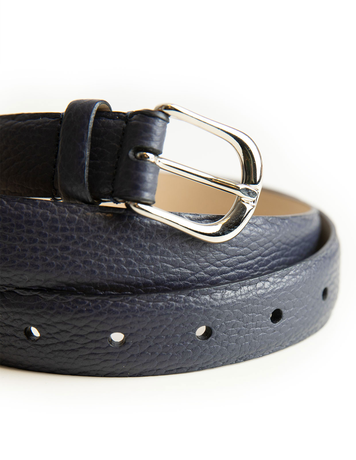 Milo Skärp Läder Blå