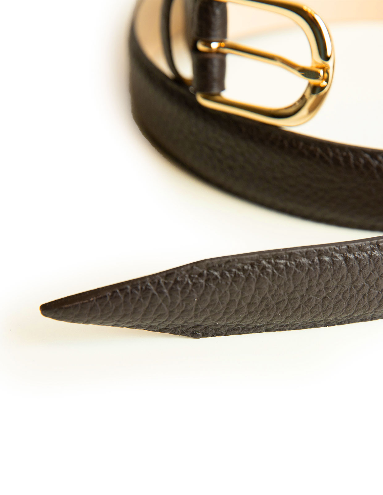 Milo Skärp Läder Brun