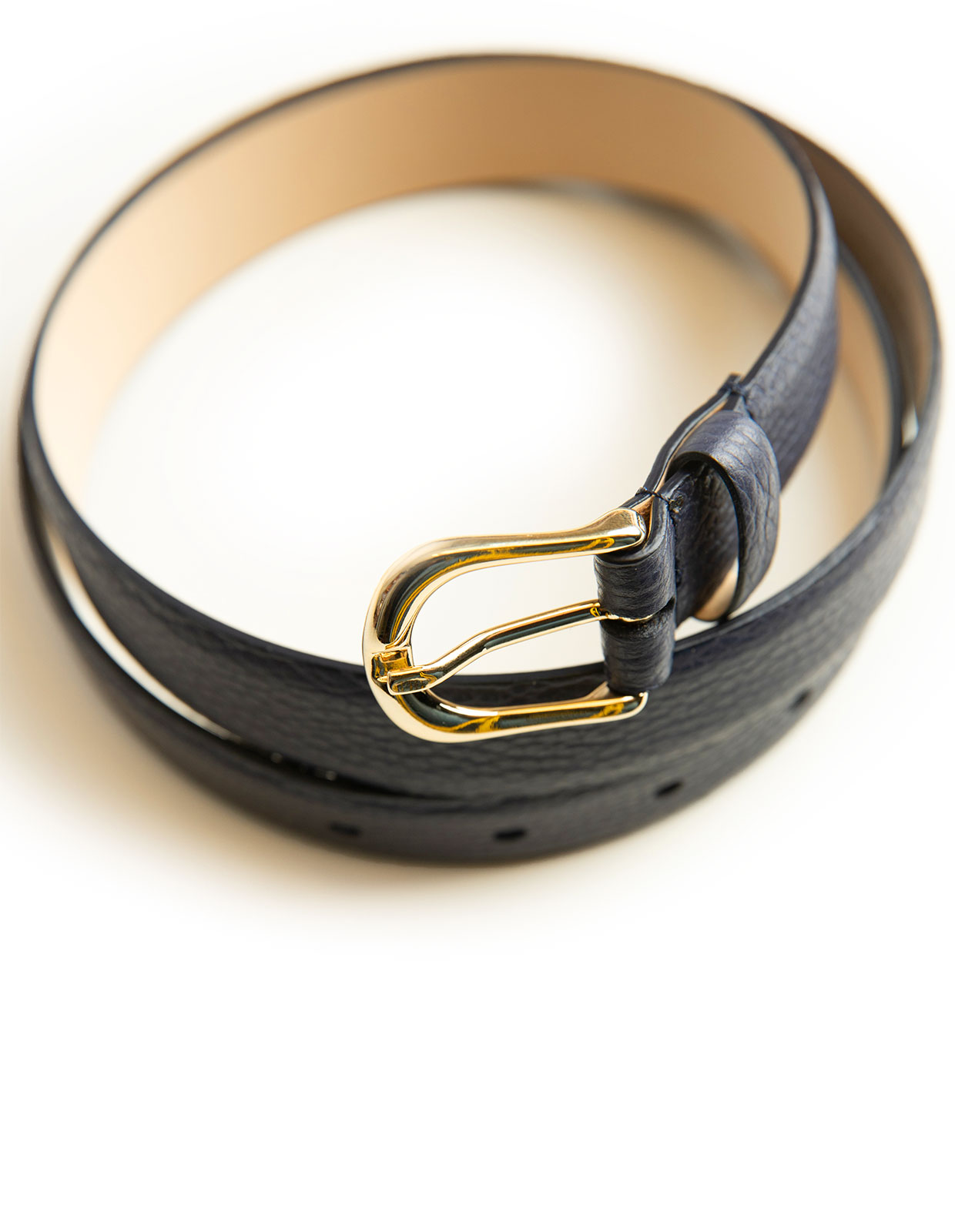 Milo Skärp Läder Blå