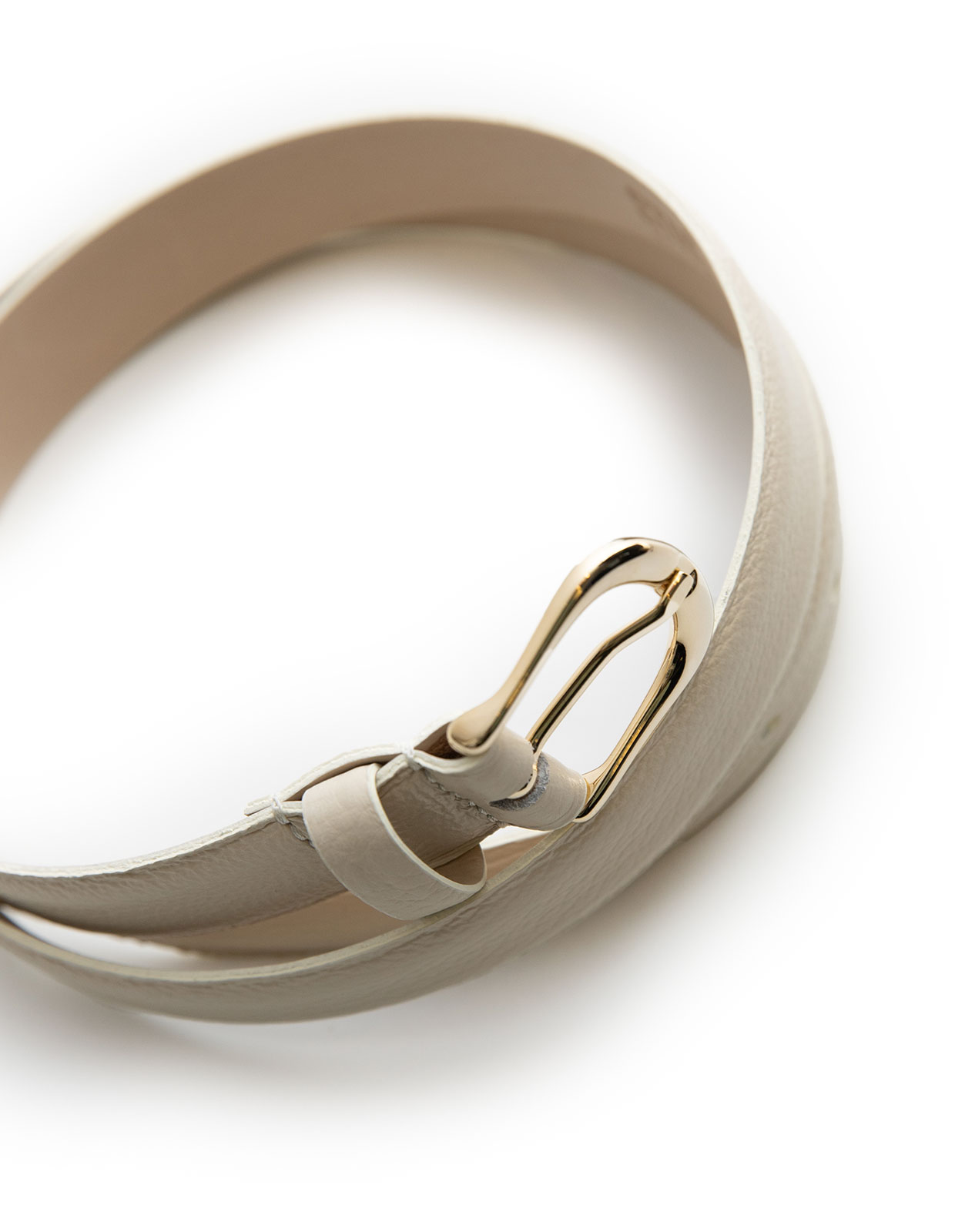 Milo Skärp Läder Beige