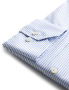 Slimline Twofold Stretch Shirt Blue/White Stl 39