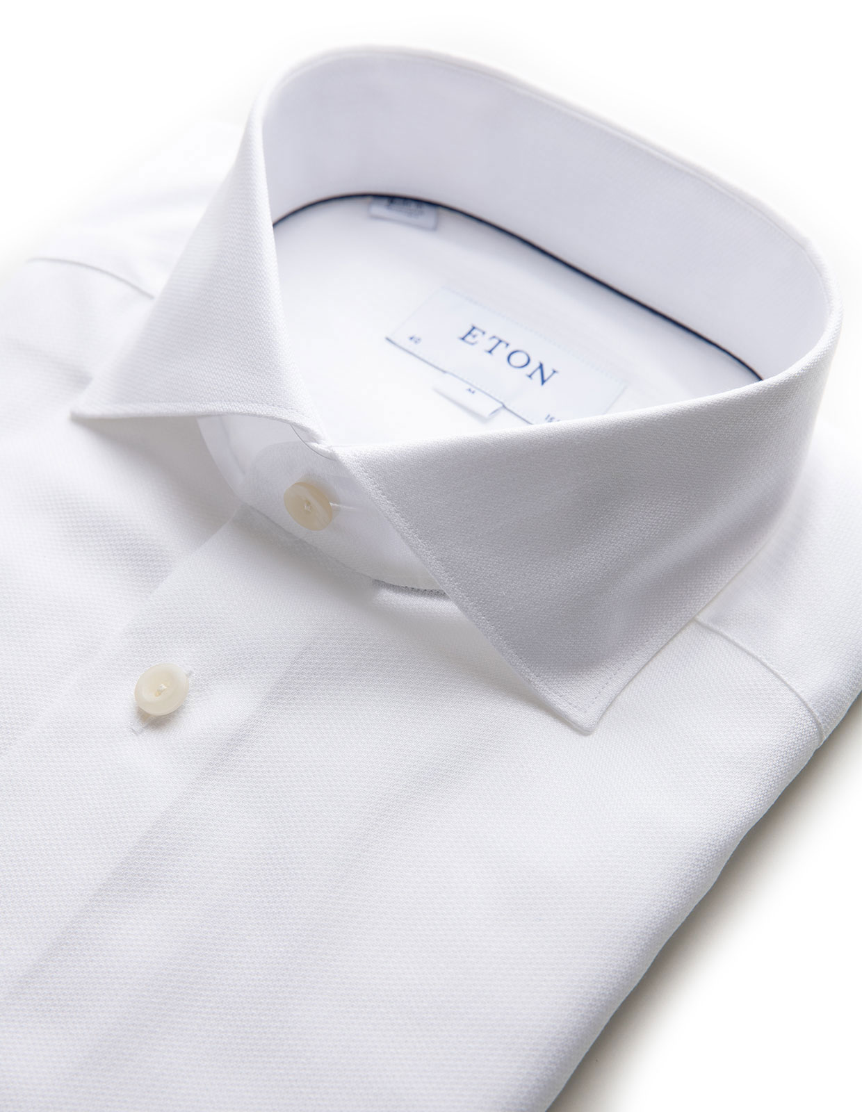 Contemporary Fit Cotton Lyocell Stretch Shirt White