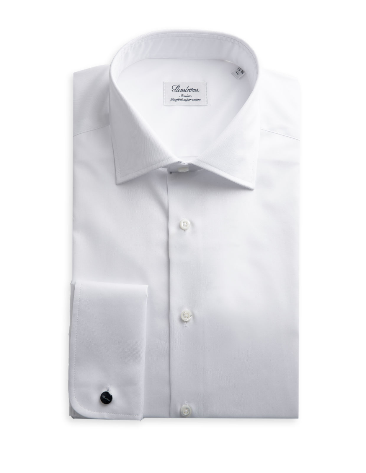 Slimline Twill Shirt Double Cuff White