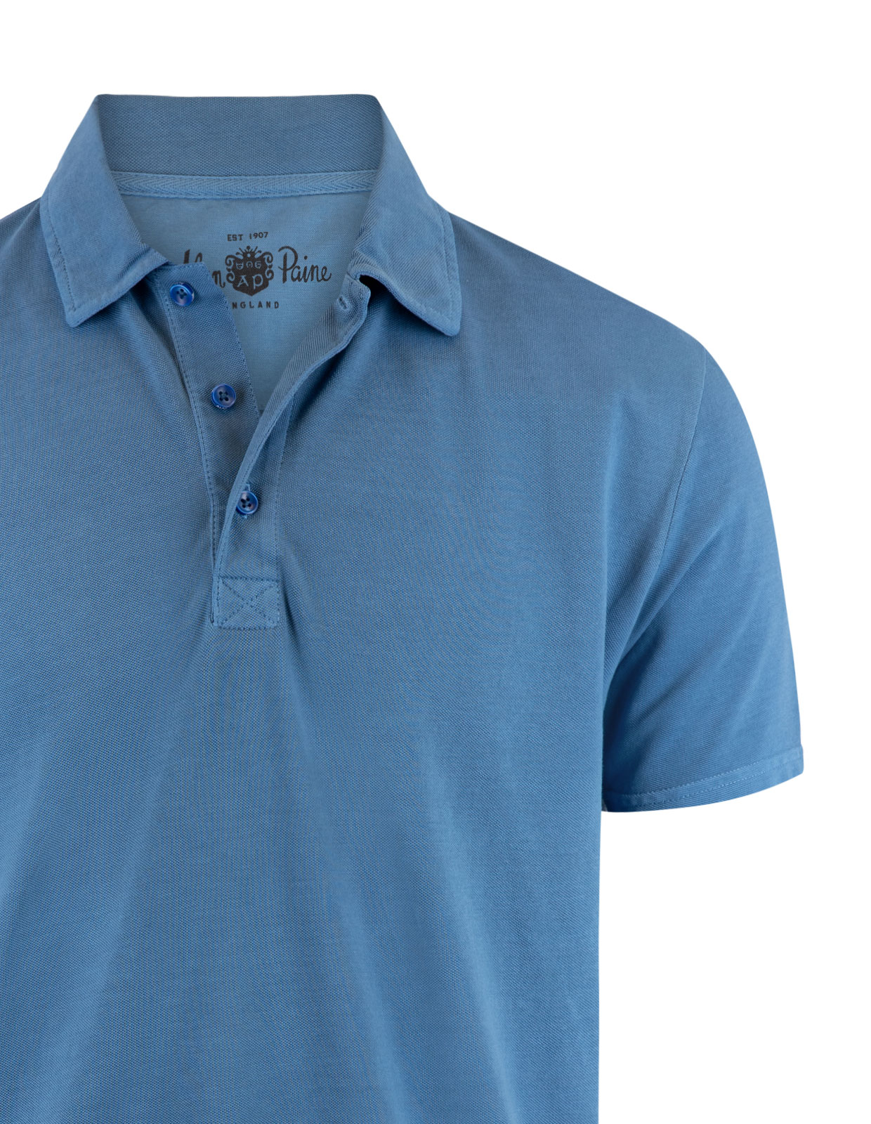 Weymouth Pikétröja Bomull Mellanblå