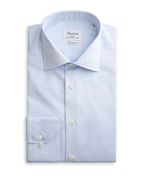 Slimline Extra Lång Ärm Skjorta Twofold Ljusblå XLÄ40