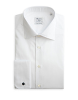 Slimline Shirt Double Cuff Extra Long Sleeve White
