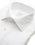 Slimline XLÄ Skjorta Dubbelmanschett Vit