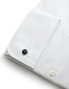 Slimline XLÄ Skjorta Dubbelmanschett Vit