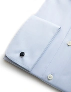 Slimline XLÄ Skjorta Dubbelmanschett Ljusblå XLÄ37