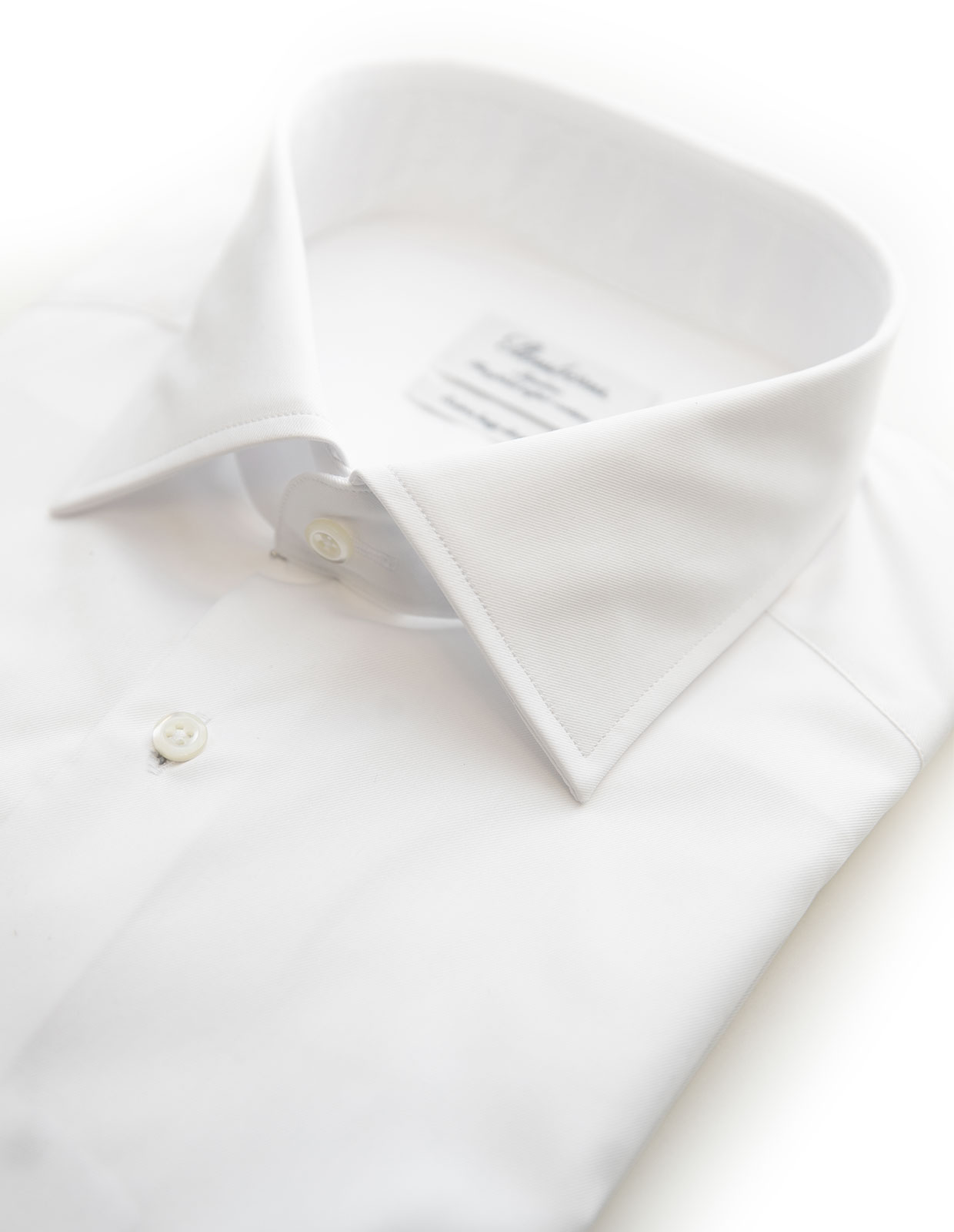 Slimline Twill Shirt Extra long Sleeve White