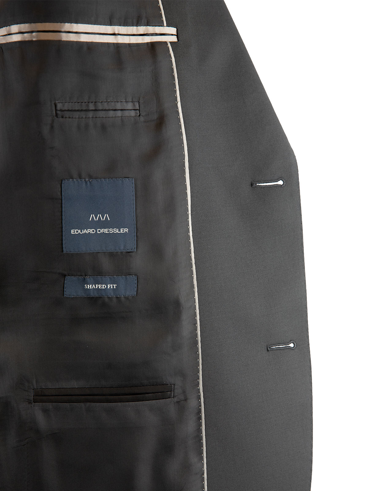 Edson Suit Jacket 110's Wool Mix & Match Black Stl 60