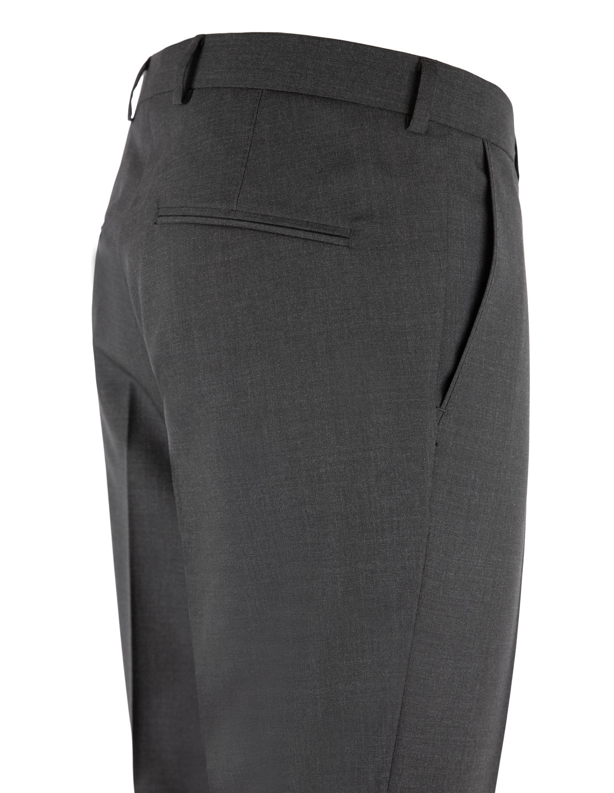 Denz Suit Trousers Slim Fit Mix & Match Wool Dark Grey Stl 46