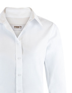 Cotton Shirt Long Sleeve White Stl 44