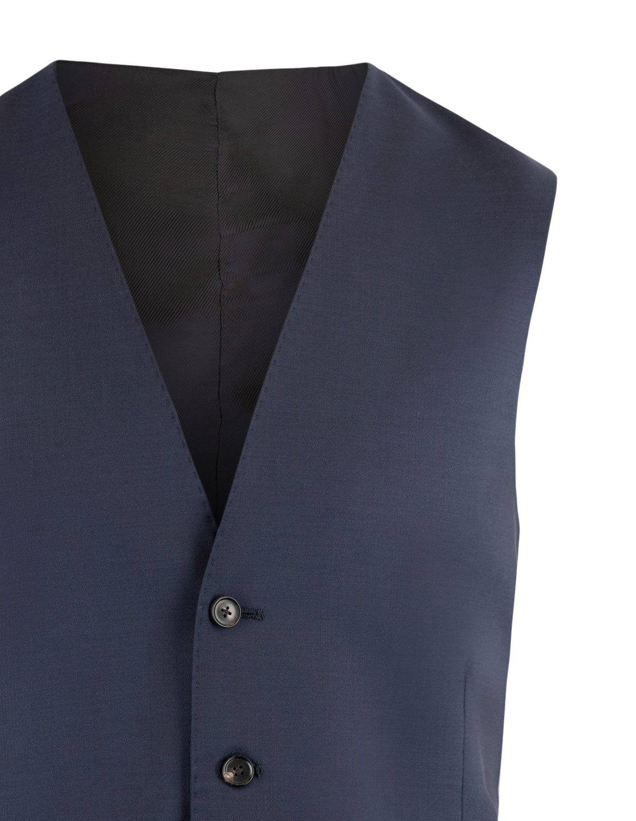 Napoli Vest Wool Italy Blue Stl 48