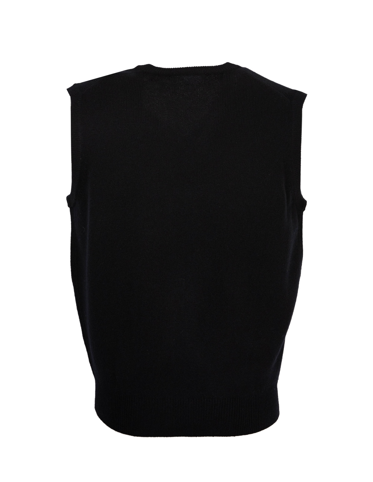 Norfolk Vee Neck Slipover Black Stl 50